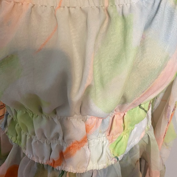 NWOT- Hutch multicolor pattern crop top - Picture 5 of 9